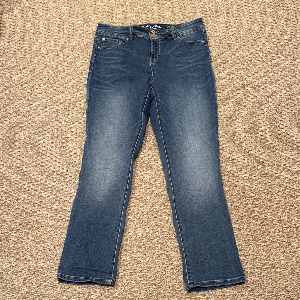 Dark Indigo Bootcut Stretch Jeans For Women  Inc Denim